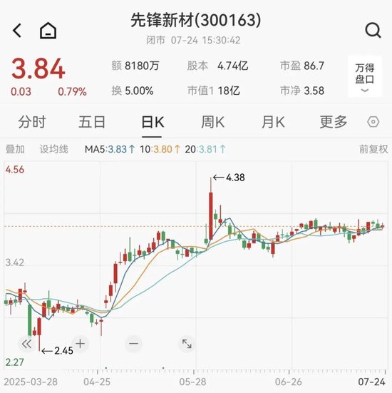 因涉嫌信息披露违法违规，先锋新材及总经理卢先锋被立案